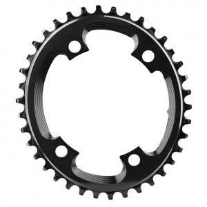 Absolute Black  4x110BCD Asym CX Oval Chainring