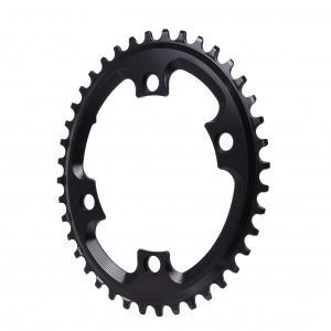 Absolute Black  4x110BCD Asym CX Oval Chainring