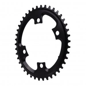 Absolute Black  4x110BCD Asym CX Oval Chainring