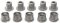 Vuelta Aluminum Chainring Bolt Set